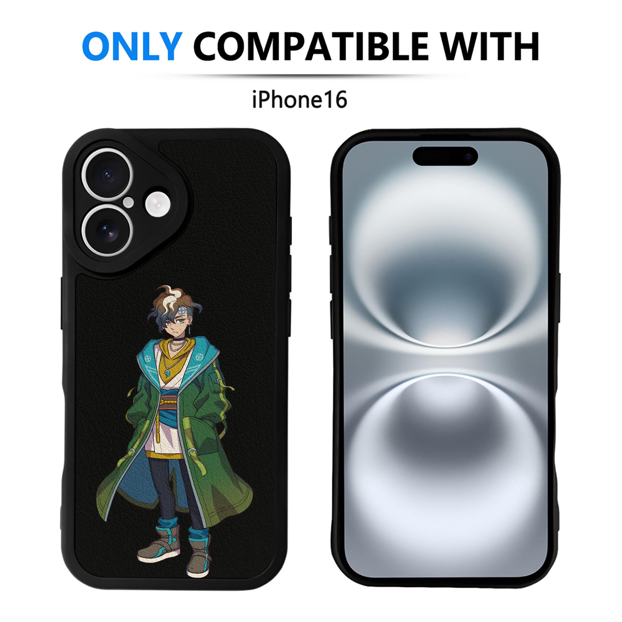 （画像用） 妖怪ウォッチ Yo-kai Watch 【iPhone 16シリーズ対応】シリコンスマホケース（レザー調） 材質：シリコン